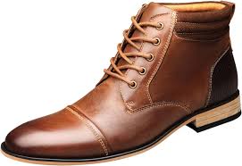 Botas Martin de Piel para Hombre - Estilo Vintage