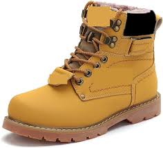 Zapatos de Invierno Amarillo para Trabajo en Exteriores