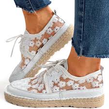 Zapatillas Casuales Florales para Mujer - Estilo y Comodidad