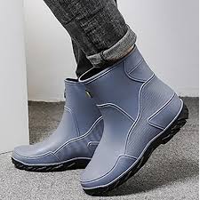 SRTUMEY Lluvia Elástico Zapatos Impermeables para Hombre