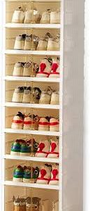 Organizador de Calzado Plegable Transparente para Almacenamiento Eficiente