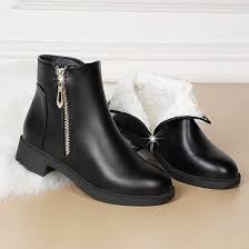 Botines de Invierno con Cremallera para Mujer - Estilo y Comodidad