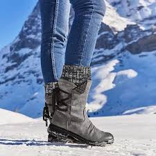 Laonajkd Zapatos Invierno Antideslizante Trekking para Mujer
