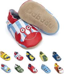 Dabadu Zapatos de Cuero Suela Blanda para Bebés