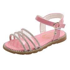 Zapatos Primavera Sandalias Hebilla Rhinestone para Niñas