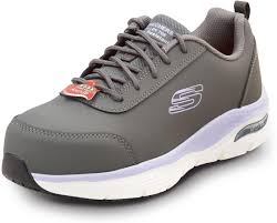 Skechers Atlético Puntera Aleación Antideslizante - Calzado de Trabajo para Mujer