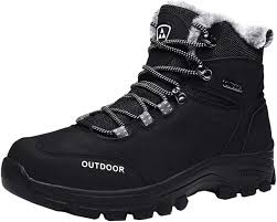 SPSHOOS Invierno Impermeables Senderismo Antideslizantes - Calzado Waterproof Hombre